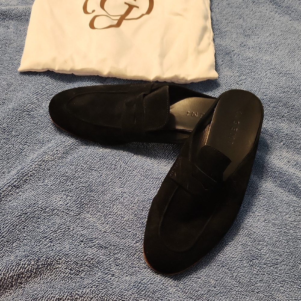 M. Gemi Black Suede Loafers